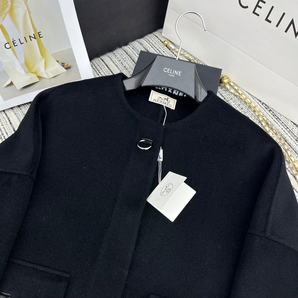 HERMES 25S SHORT REVERSIBLE CASERE COAT 254