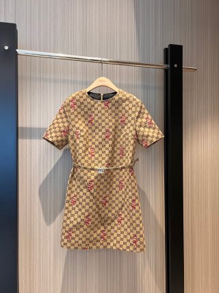 GUCCI Gucci Beige Polyester Fiber