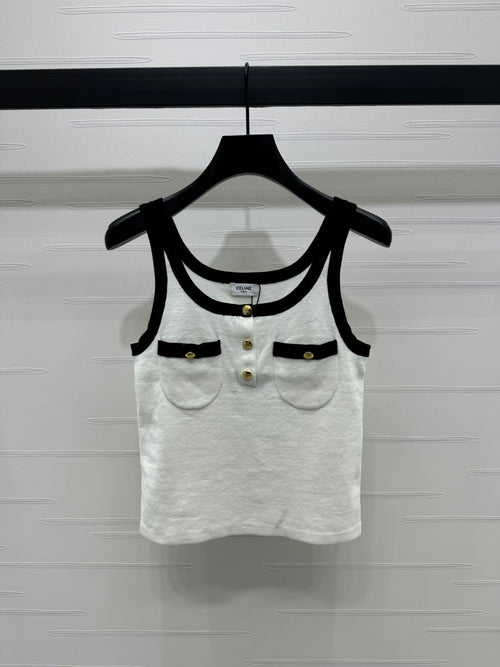 CELINE KNIT SPAGHETTI STRAP TOP 269456