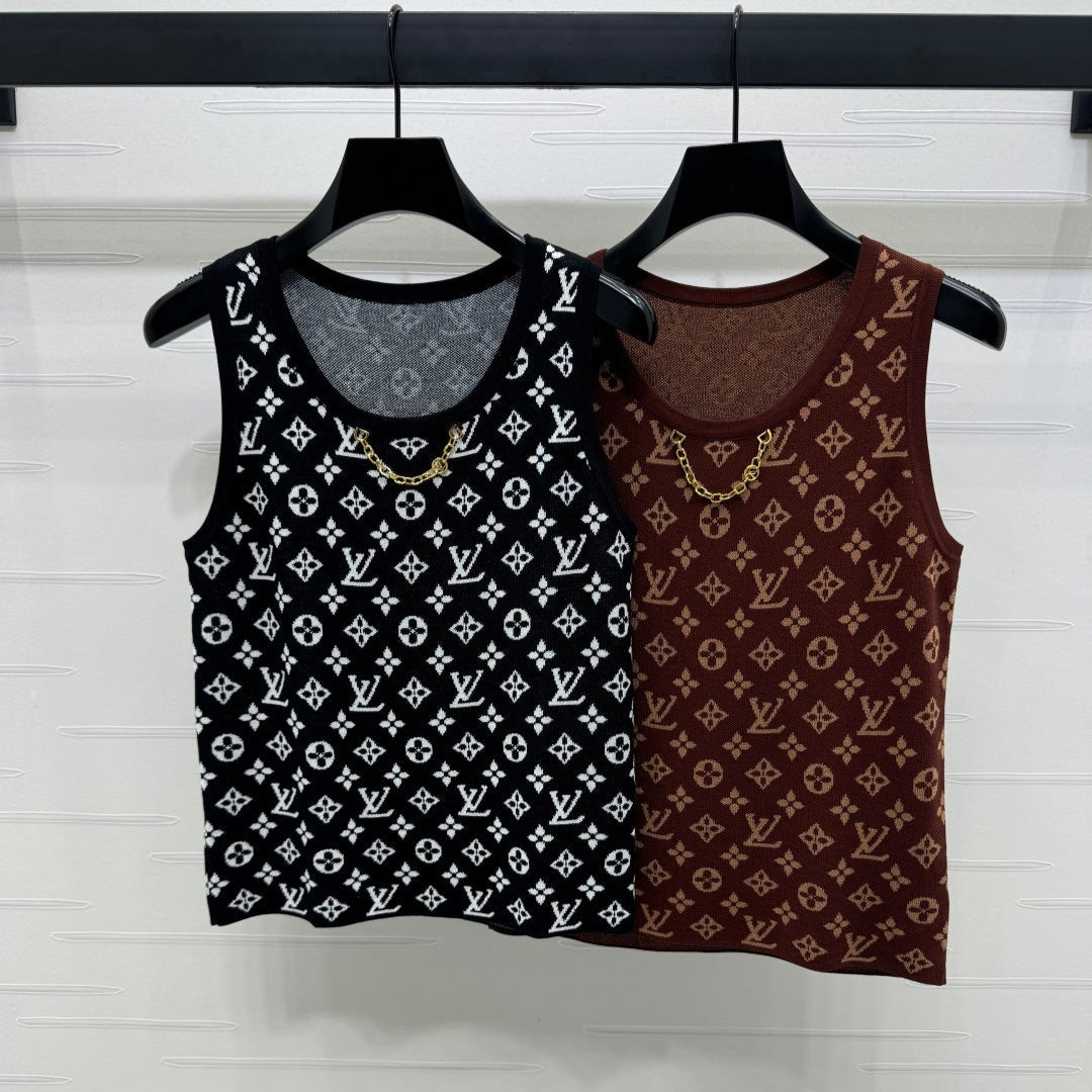 LOUIS VUITTON LV 25 Monogram Jacquard Tank Top