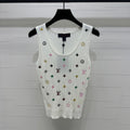 LOUIS VUITTON LV 25S EMBROIDERED KNIT TANK TOP 264272