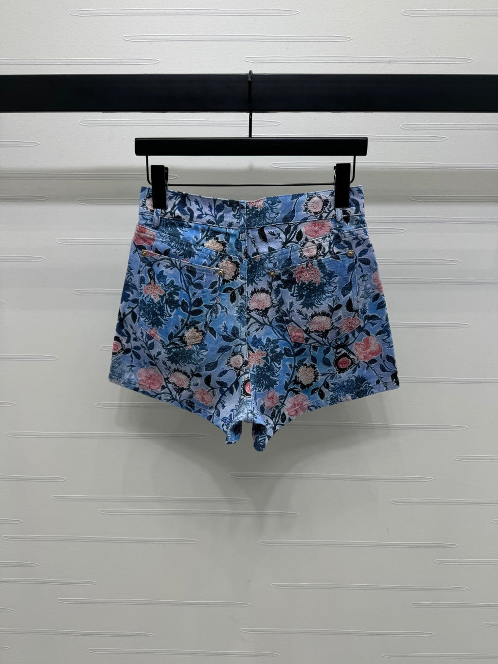 LOUIS VUITTON LV 25S PRINTED DENIM SHORTS 264196