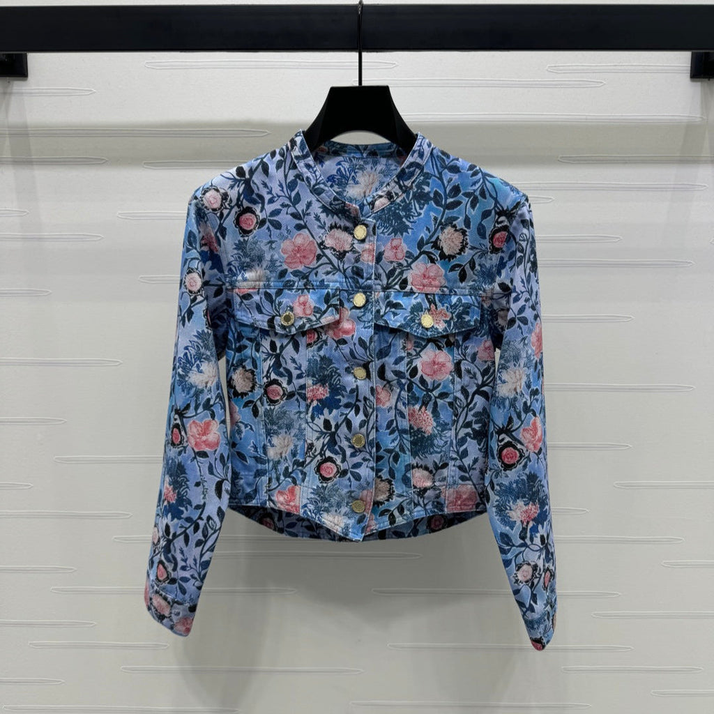 LOUIS VUITTON LV 25S PRINTED DENIM JACKET 264199