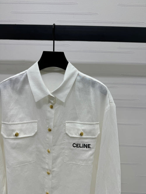 CELINE 26S SHIRT AND SHORTS SET STYLE 90