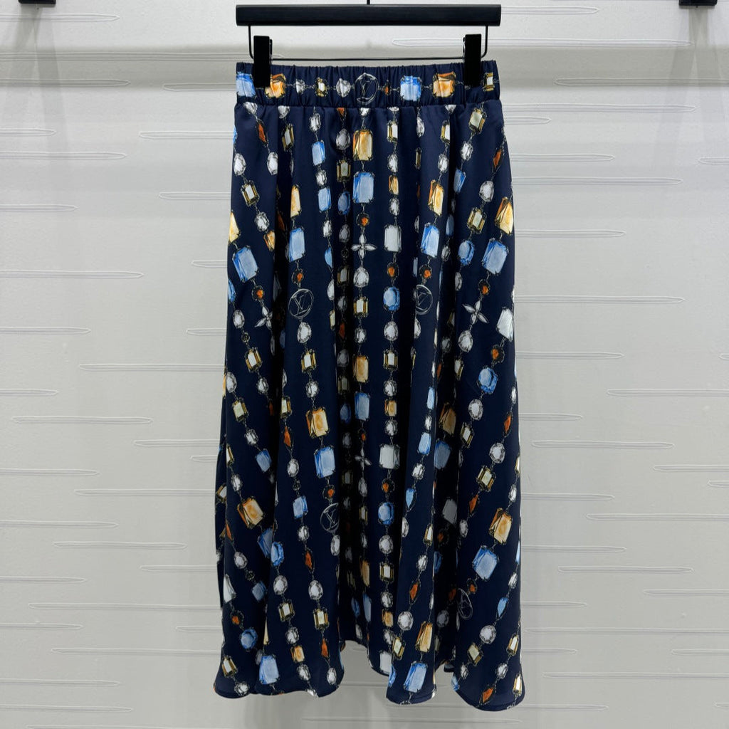 LOUIS VUITTON LV PRINTED SKIRT 269524