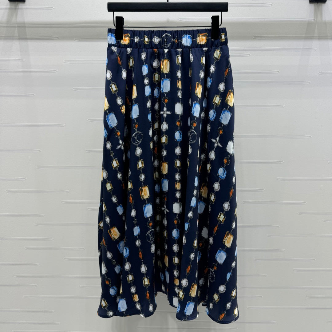 LOUIS VUITTON LV PRINTED SKIRT 269524