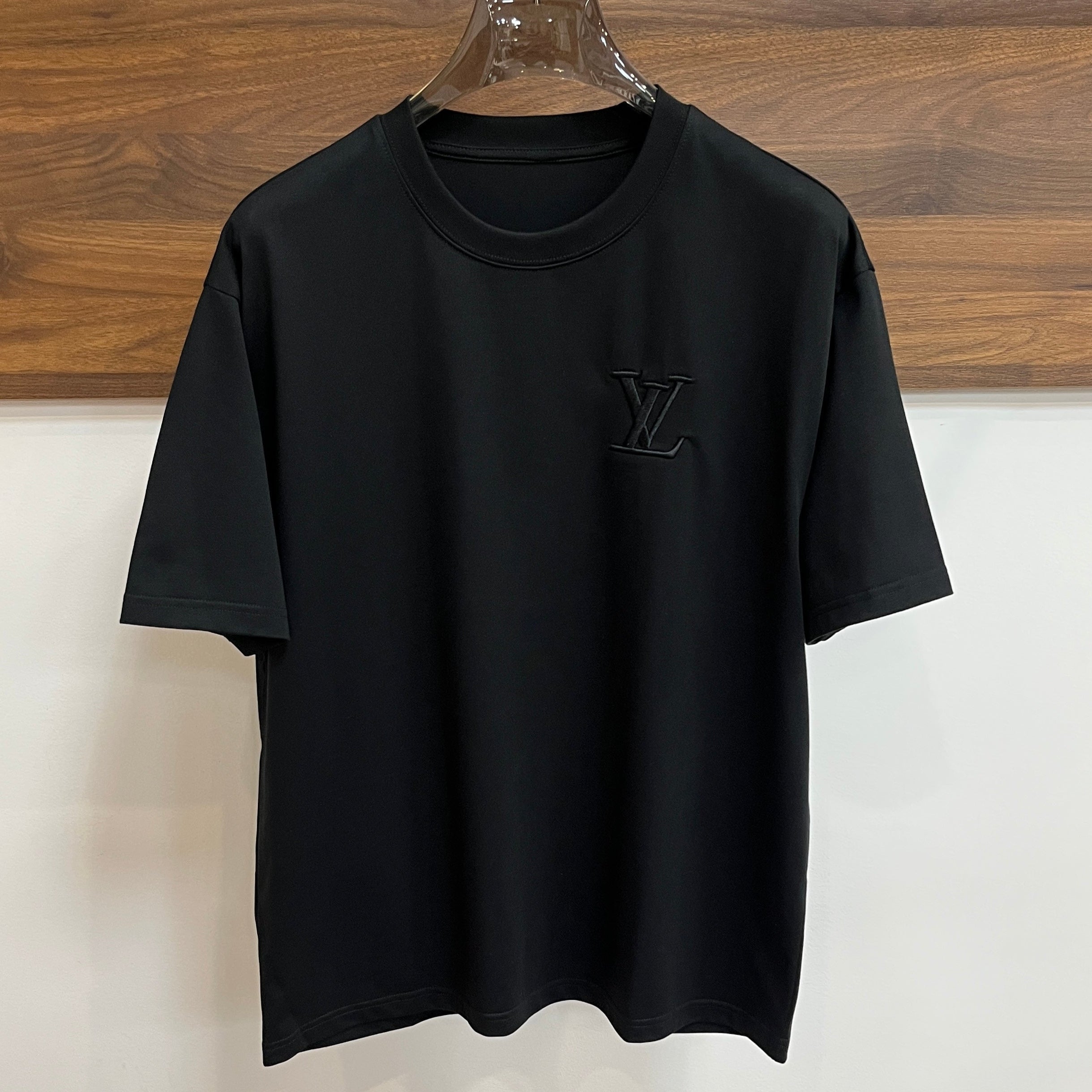 LOUIS VUITTON LV BLACK PURE COTTON T-SHIRT 238902