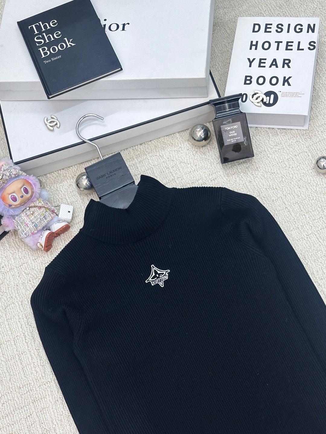 LOUIS VUITTON LV 25S LOGO-EMBROIDERED SWEATER 0073