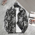 LOUIS VUITTON LV SHIRT JACKET IN BLACK MIX WHITE MONOGRAM JACQUARD FABRIC 238989