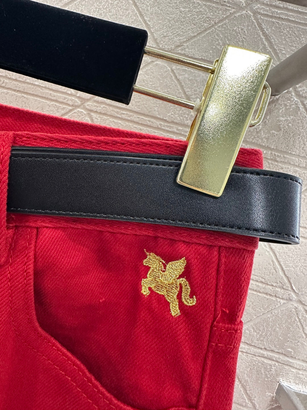 HERMES HERMES 25S HIGH-WAIST STRAIGHT JEANS 352
