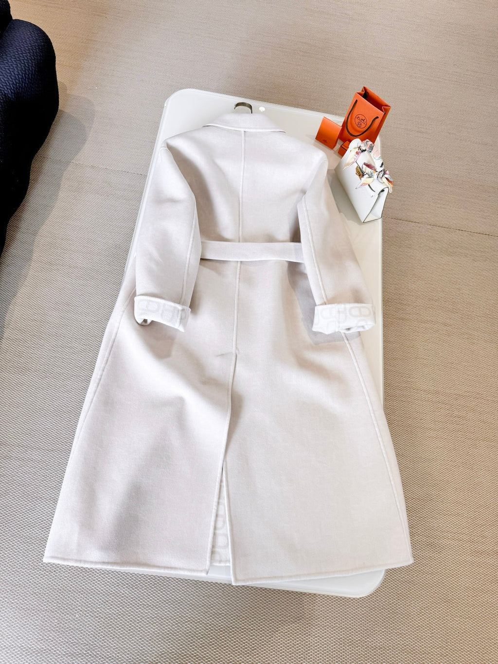 HERMES HERMES 25S BELTED CASERE PEACOAT 268