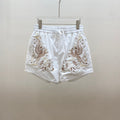 HERMES HERMES 25S EMBROIDERED SHORTS 158