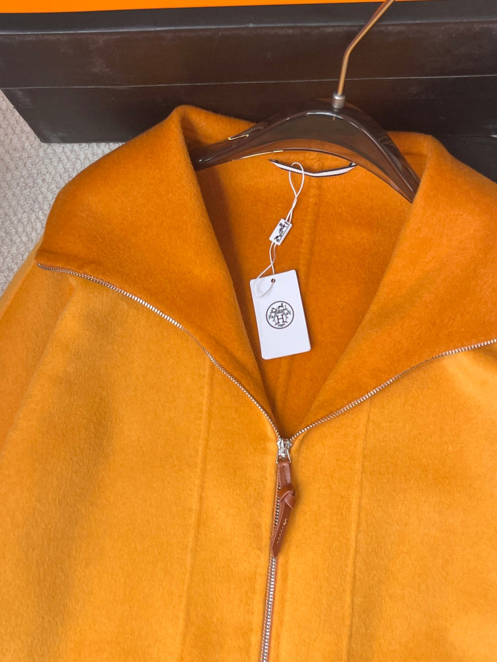 HERMES 25S REVERSIBLE LONG CASERE COAT 244