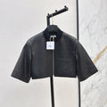 HERMES 25S SHORT-SLEEVE JACKET 455