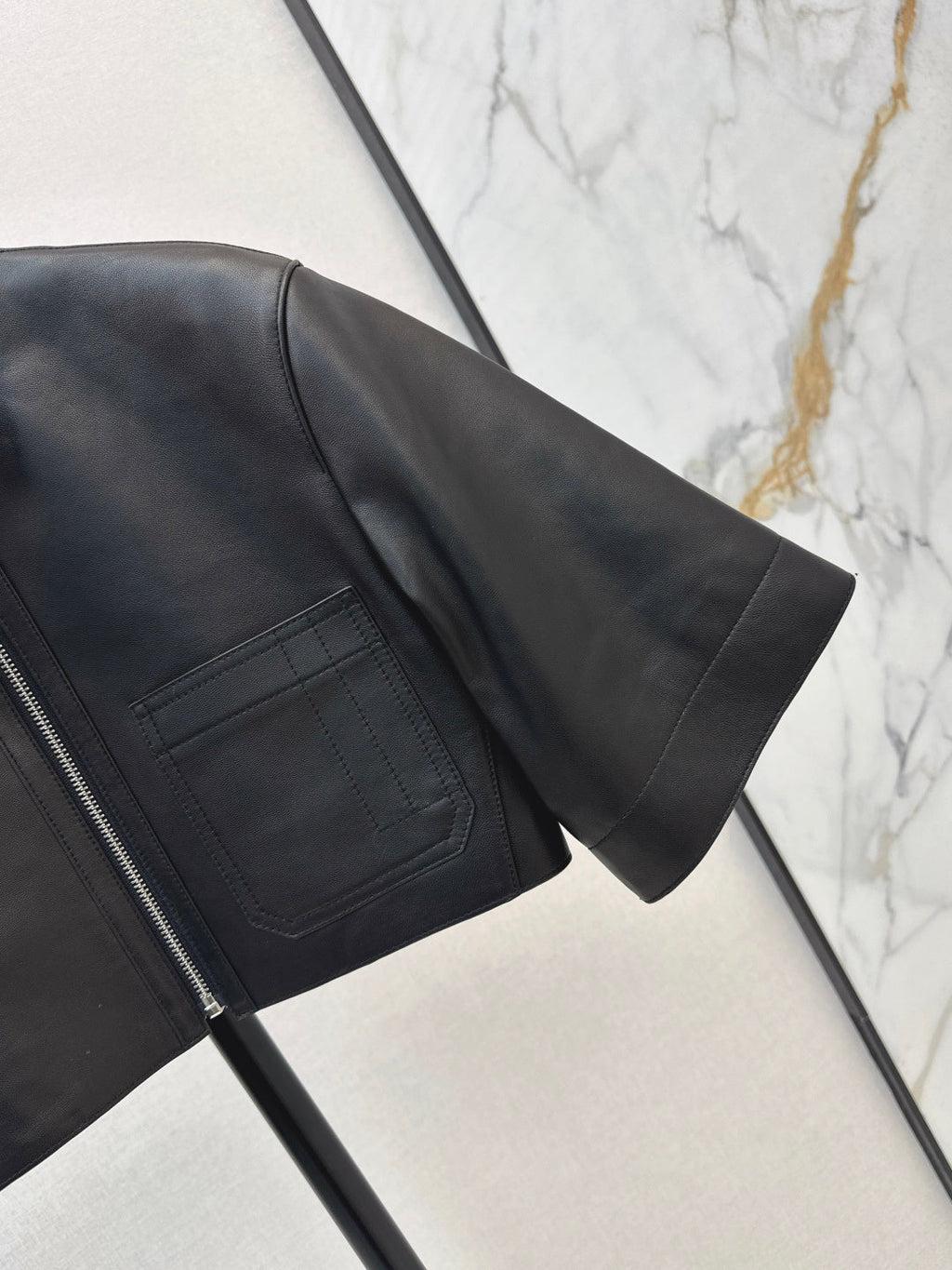HERMES 25S SHORT-SLEEVE JACKET 455