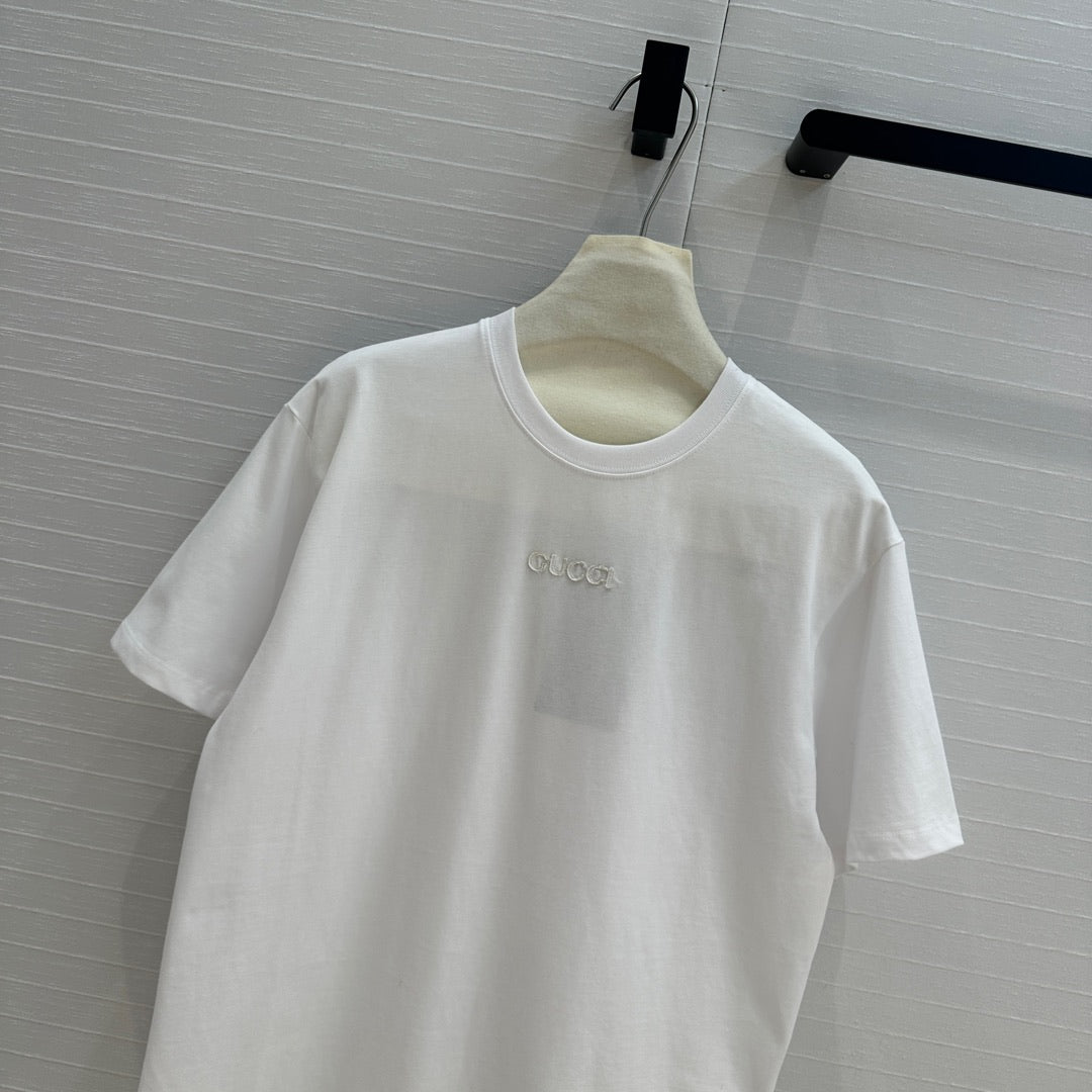 GUCCI Gucci 25 Printed Short-sleeved T-shirt White Cotton