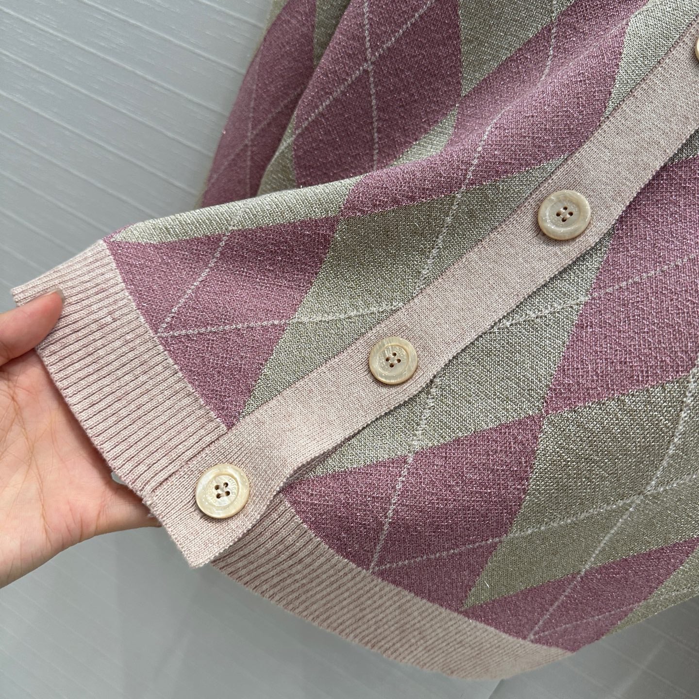 GUCCI Gucci 25 Cardigan Pink Wool