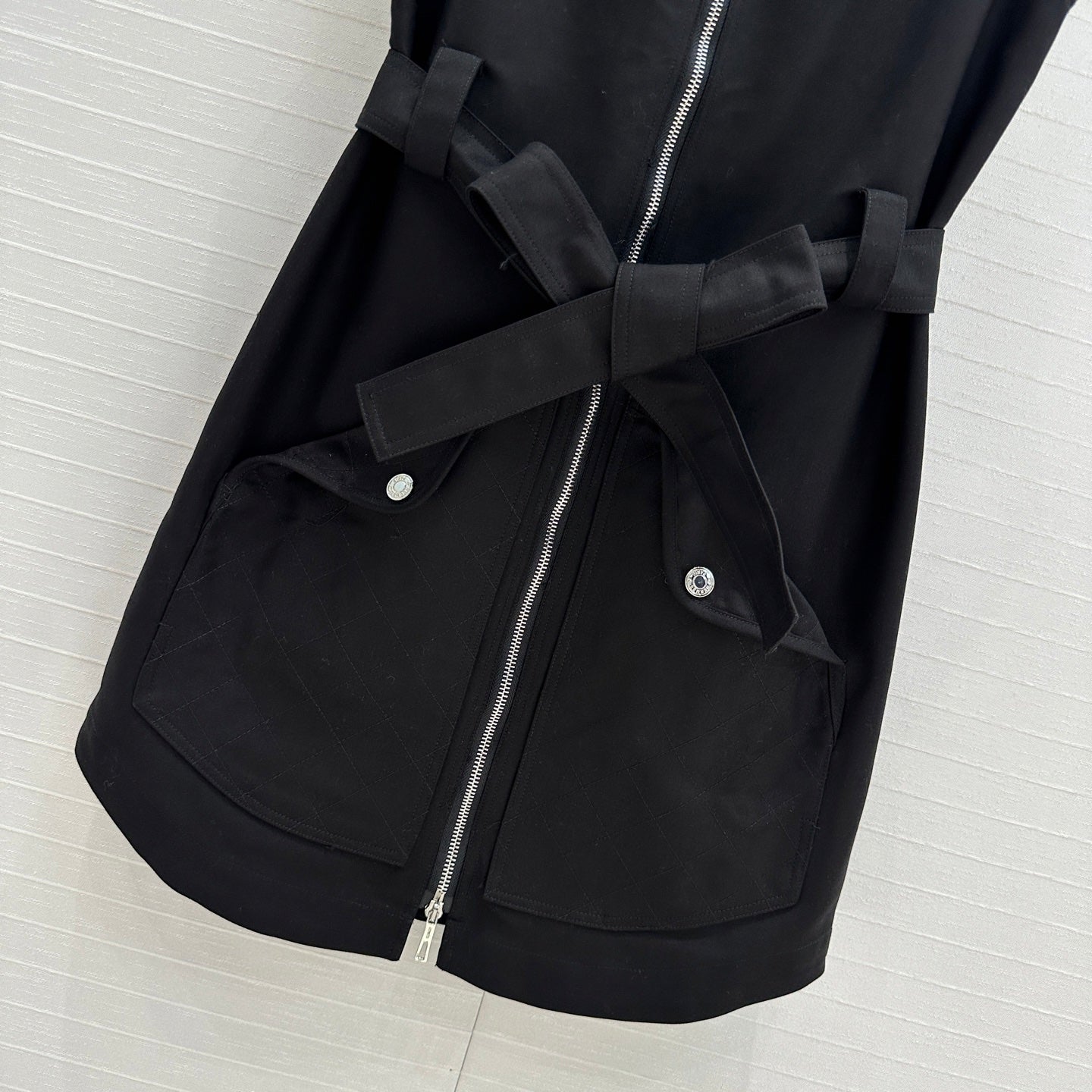 HERMES HERMES SLEEVELESS ZIPPER DRESS 276153