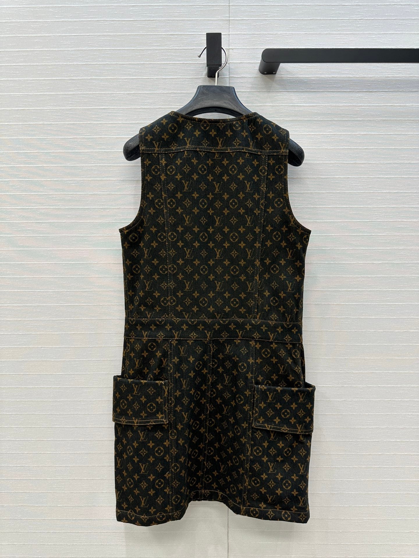 LOUIS VUITTON LV DENIM SLEEVELESS DRESS WITH LOGO 264410
