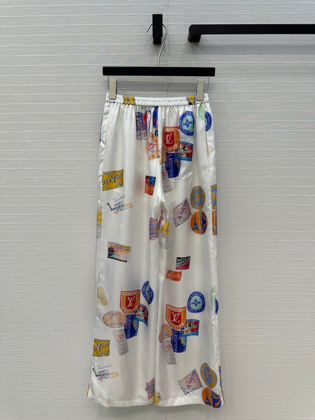 LOUIS VUITTON LV PRINTED SILK PANTS 268218