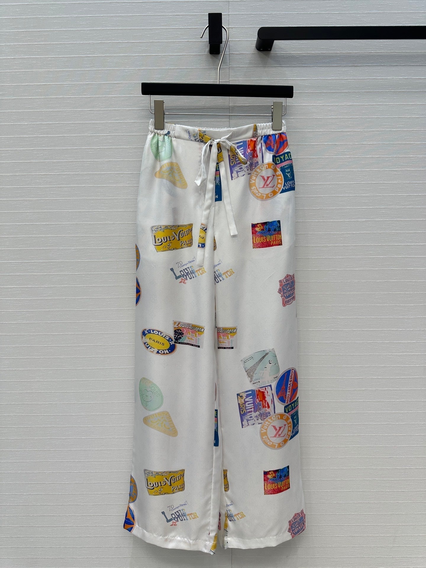LOUIS VUITTON LV PRINTED SILK PANTS 268218