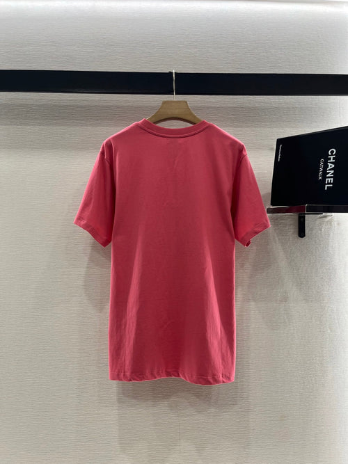 CELINE ROUND-NECK PRINTED T-SHIRT 274670