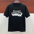 LOUIS VUITTON LV T-SHIRT EMBROIDERED LOGO IN BLACK COTTON 238879