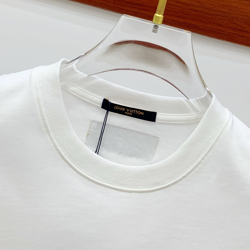 LOUIS VUITTON LV WHITE PURE COTTON T-SHIRT 238882