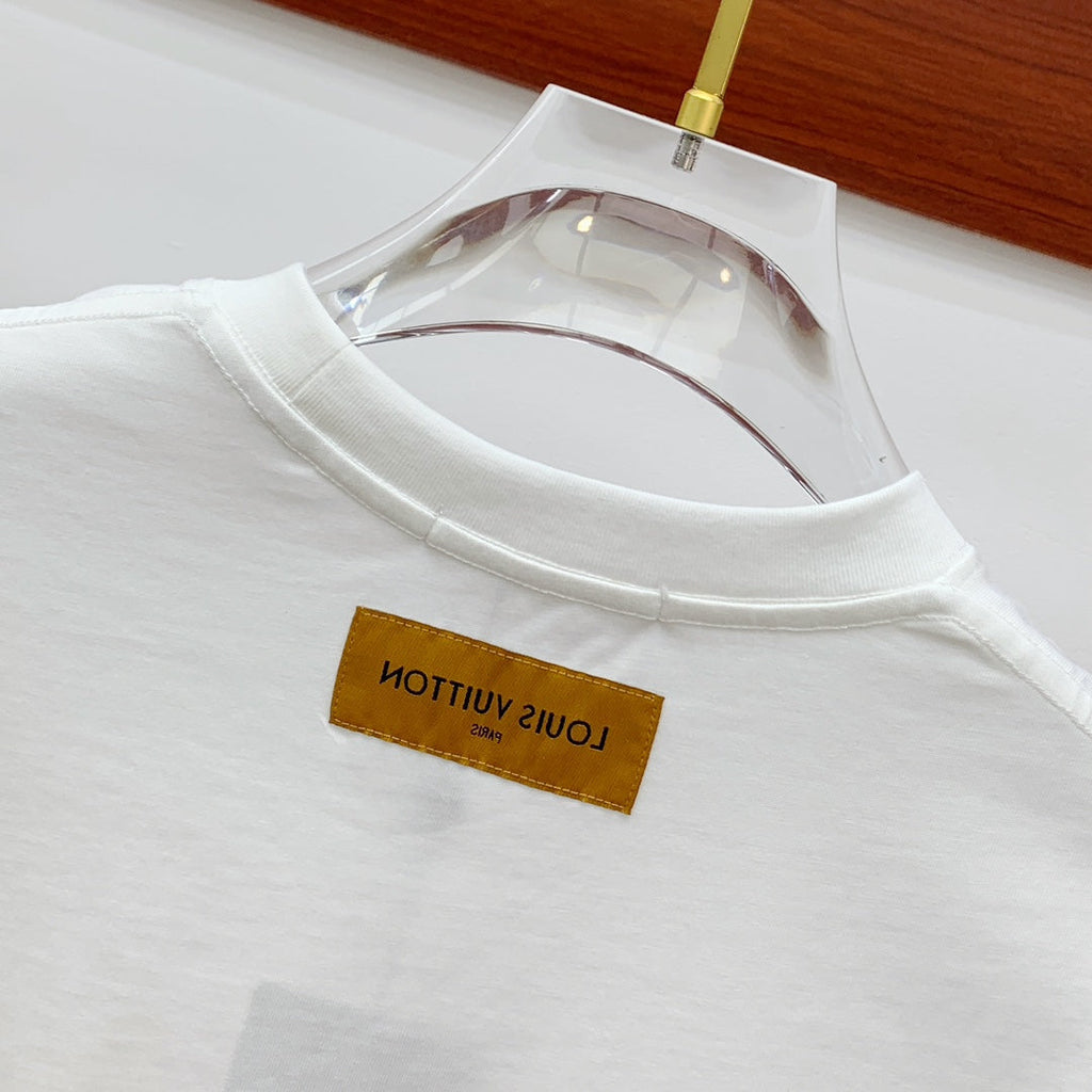 LOUIS VUITTON LV WHITE PURE COTTON T-SHIRT 238882