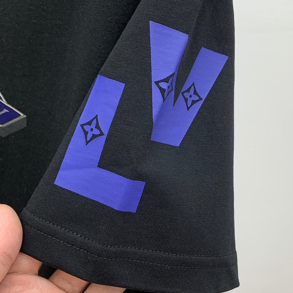 LOUIS VUITTON LV BLACK PURE COTTON T-SHIRT 238883
