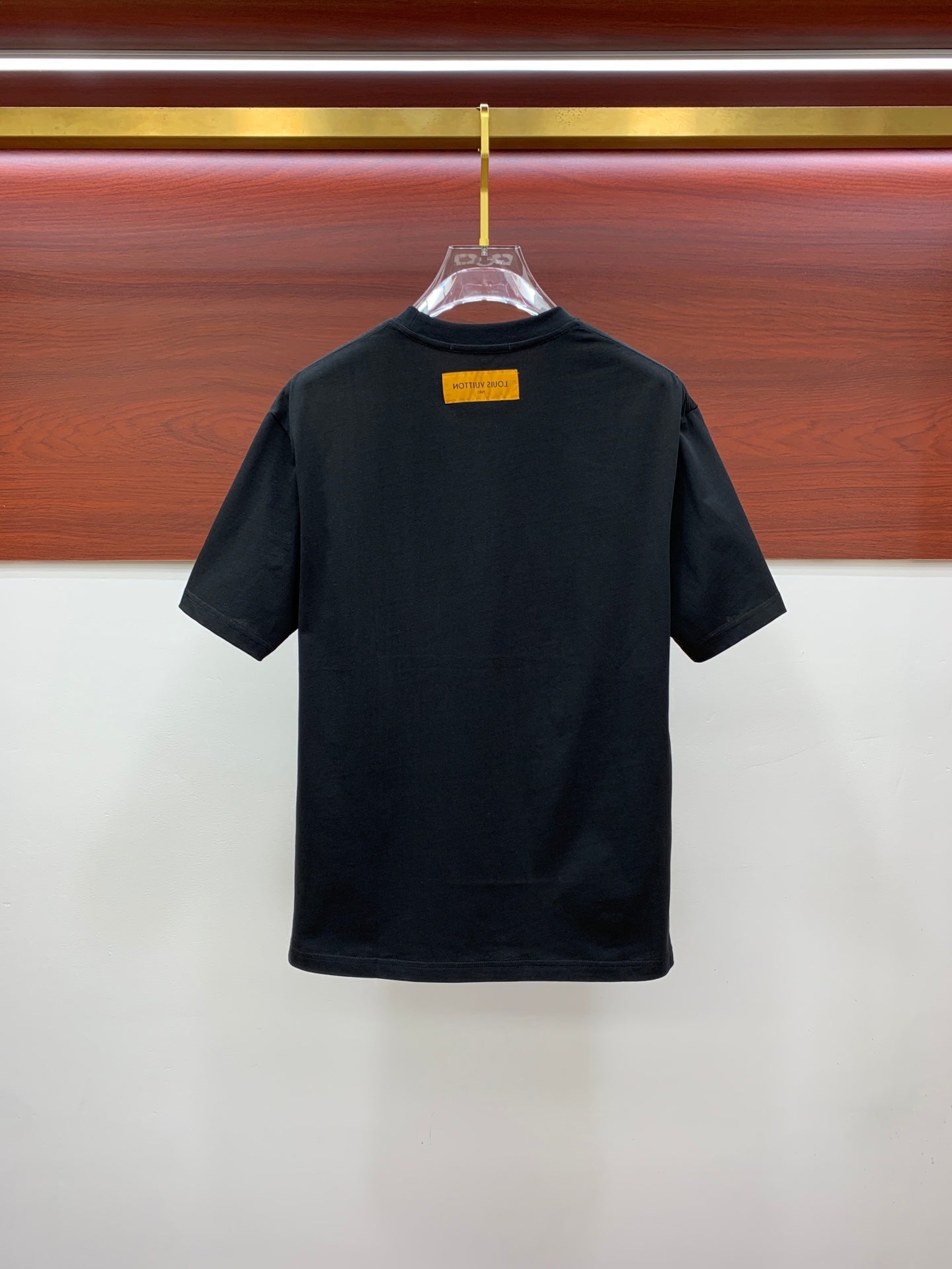 LOUIS VUITTON LV BLACK PURE COTTON T-SHIRT 238883
