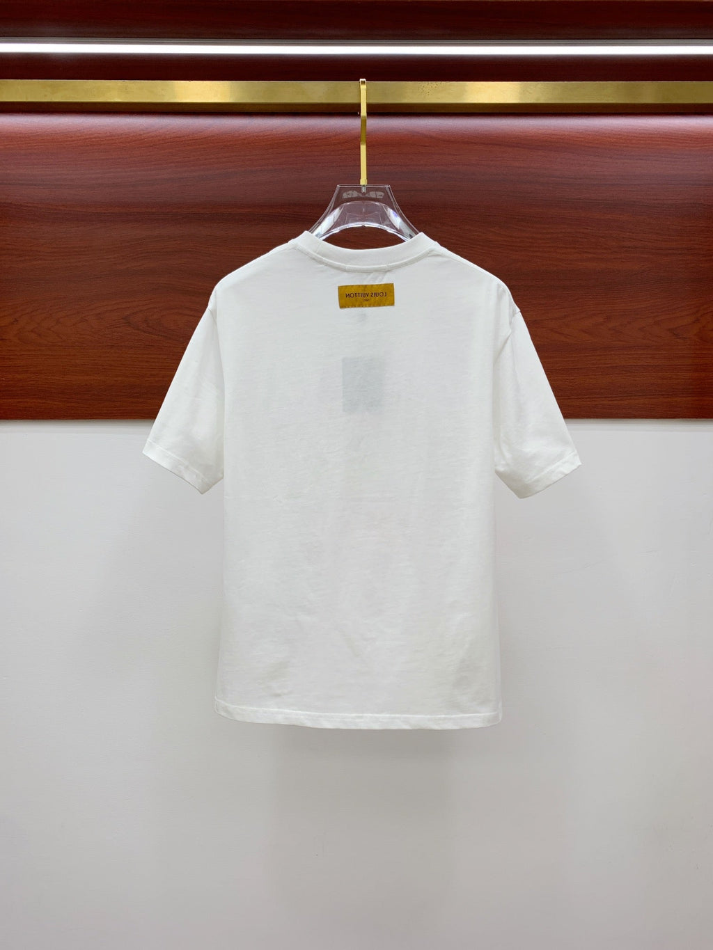 LOUIS VUITTON LV T-SHIRT STYLIZED LOGO IN WHITE COTTON 238874