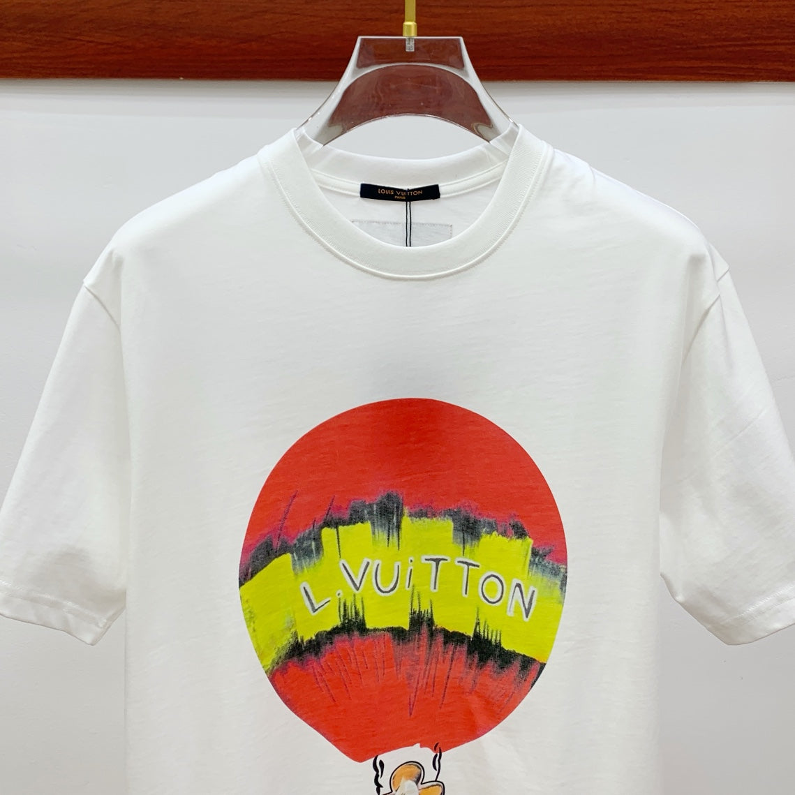 LOUIS VUITTON LV WHITE PURE COTTON FABRIC T-SHIRT 238884