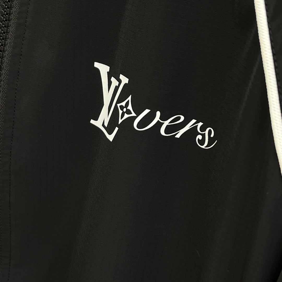 LOUIS VUITTON LV WINDBREAKER JACKET BLACK 239063