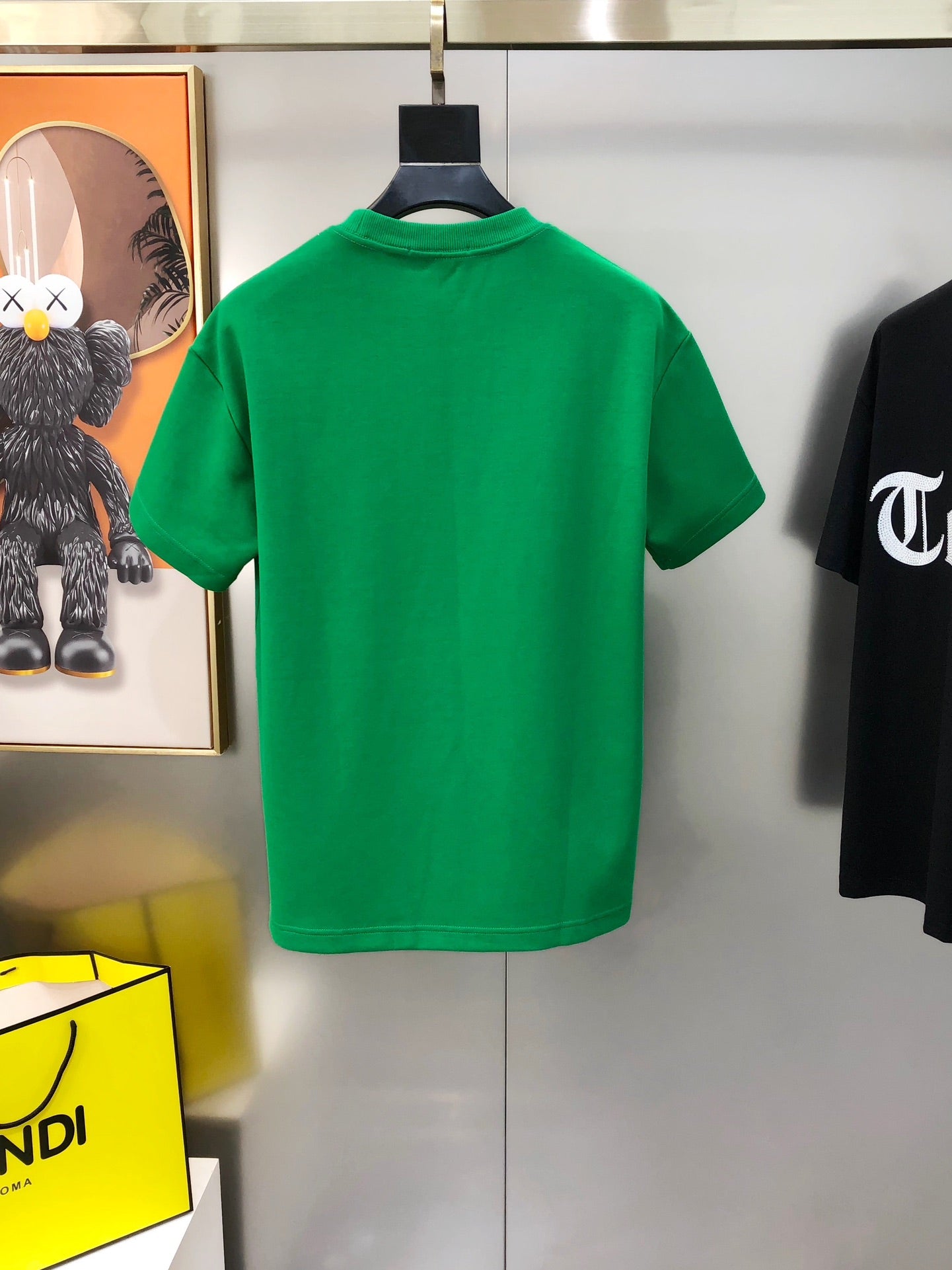 LOUIS VUITTON LV EMERALD GREEN COTTON T-SHIRT 239465