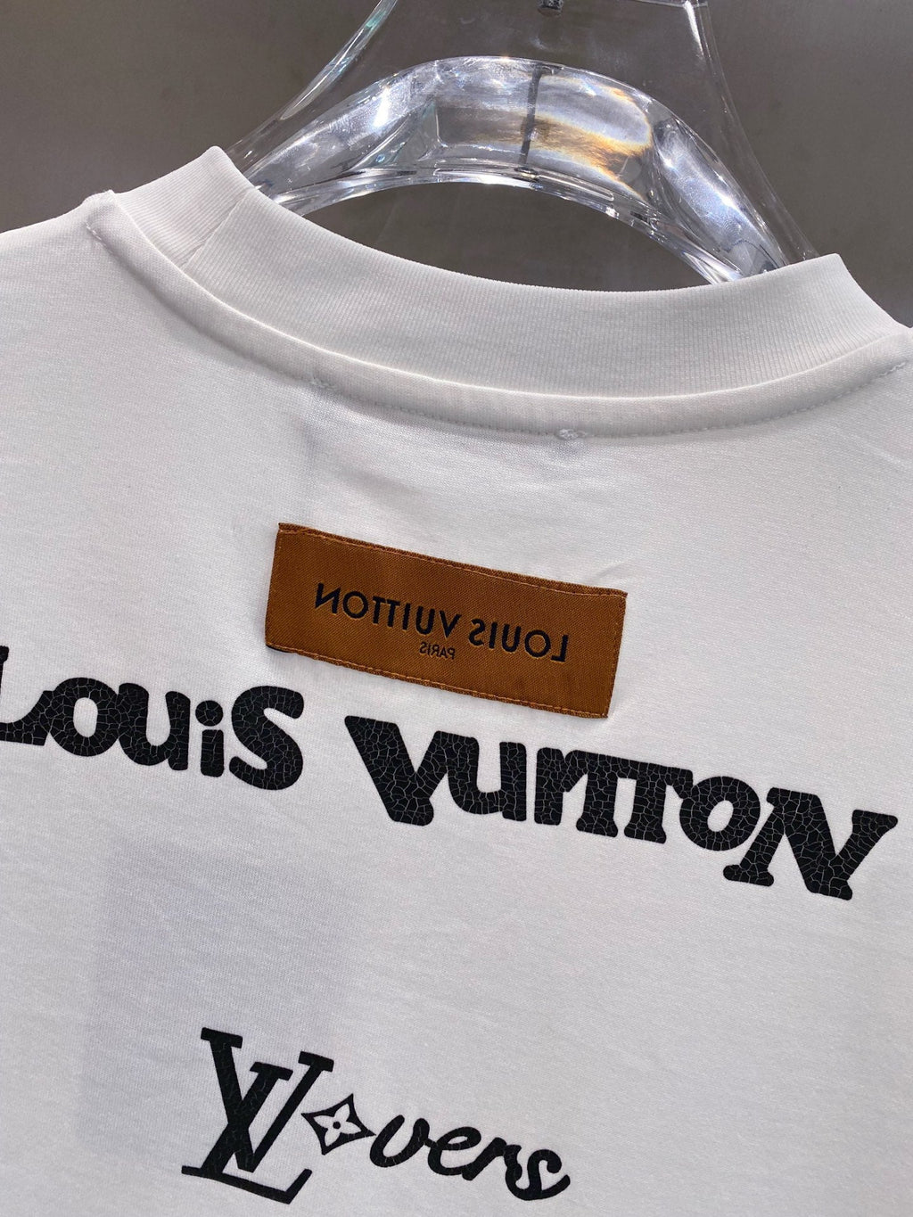 LOUIS VUITTON LV BASIC T-SHIRT IN WHITE COTTON 238828