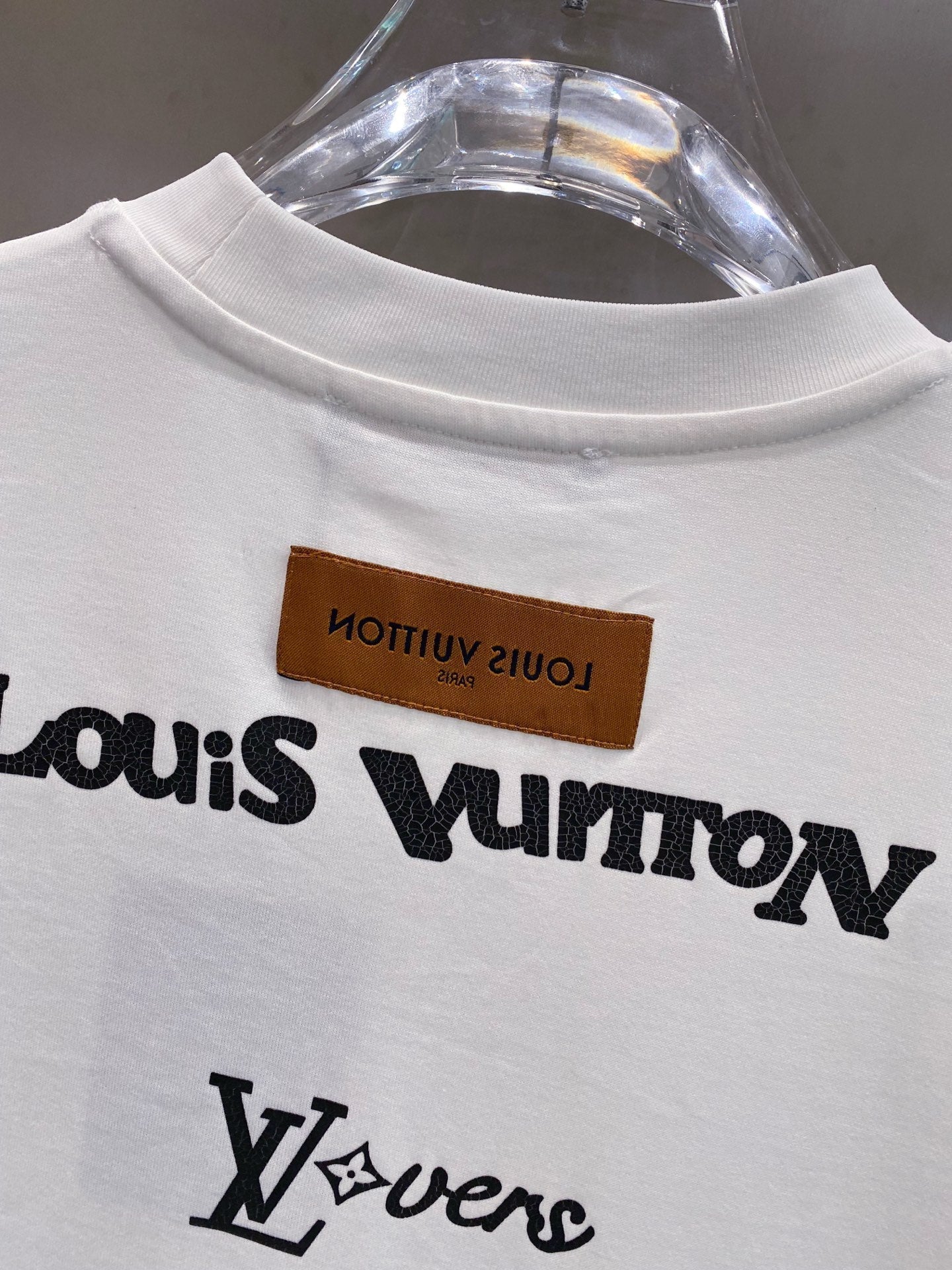LOUIS VUITTON LV BASIC T-SHIRT IN WHITE COTTON 238828