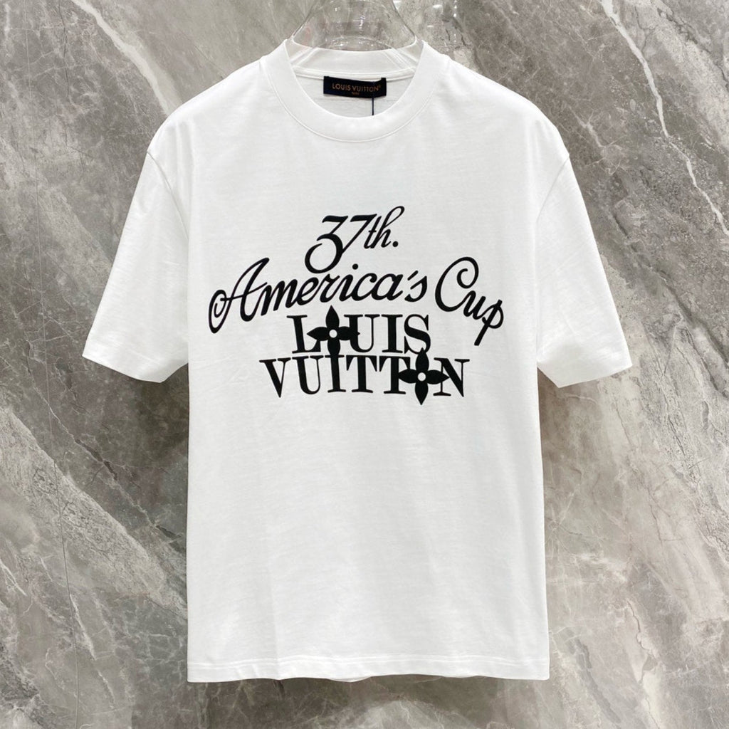 LOUIS VUITTON LV WHITE MONOGRAM COTTON T-SHIRT 239487