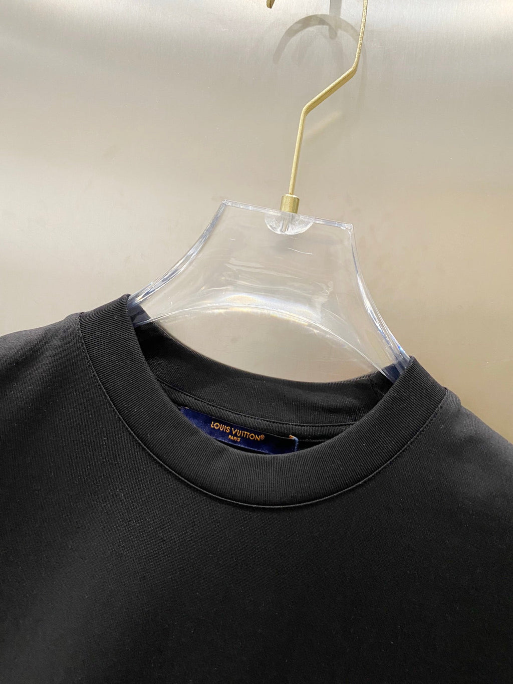 LOUIS VUITTON LV BLACK COTTON T-SHIRT 238839