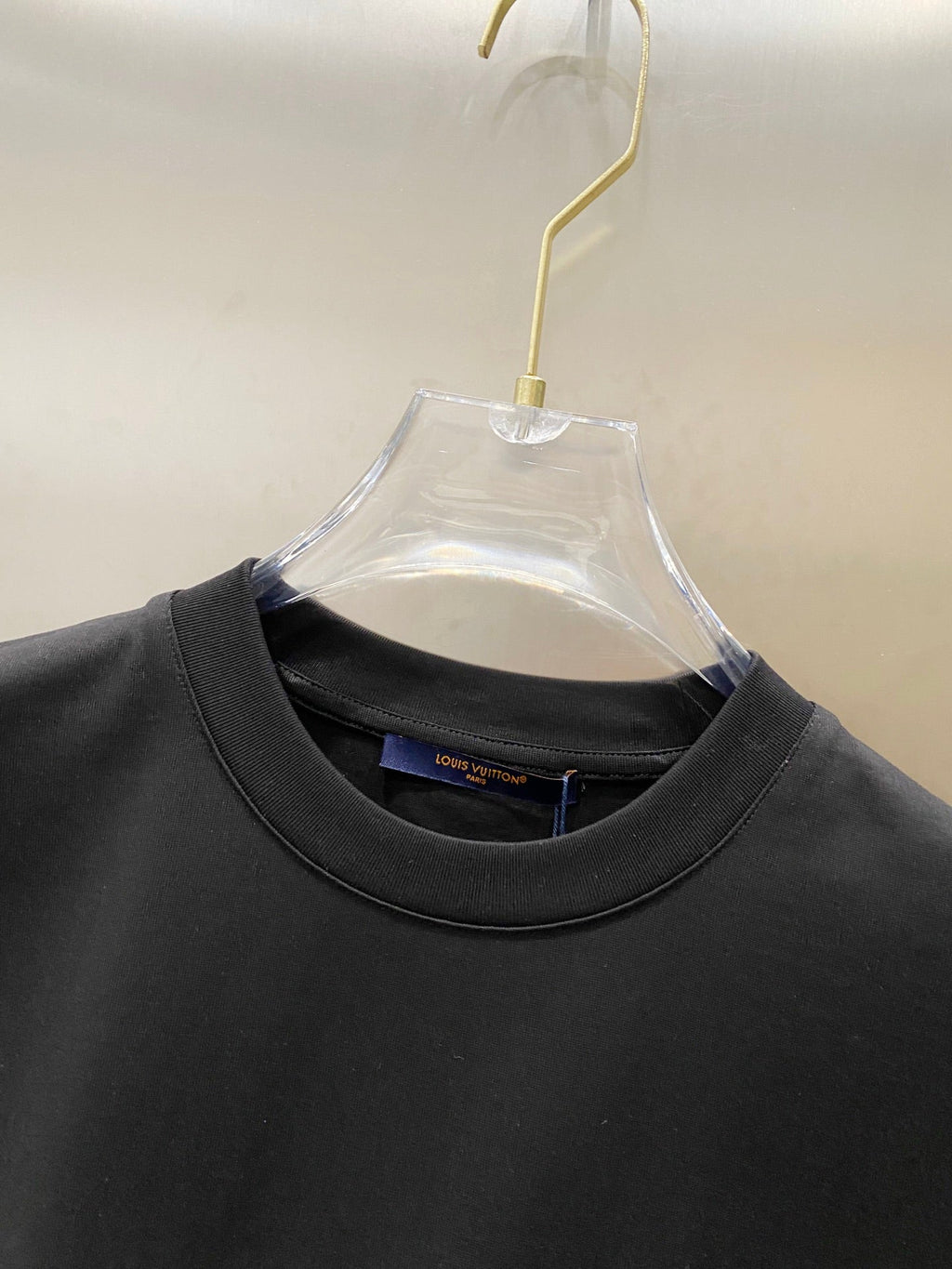 LOUIS VUITTON LV BLACK COTTON T-SHIRT 238845