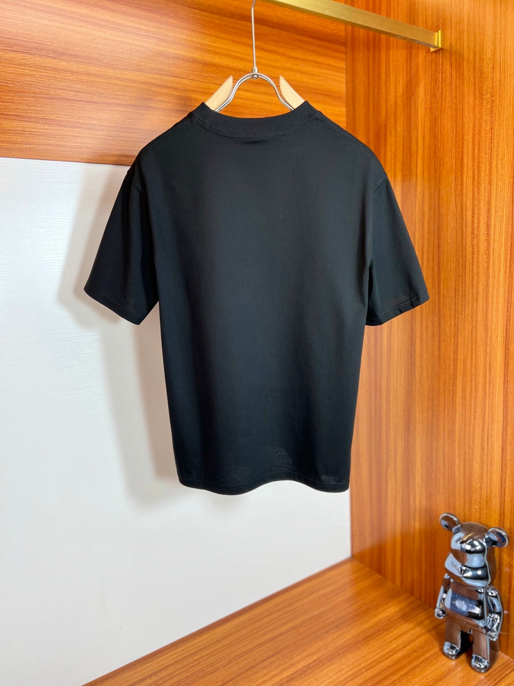 LOUIS VUITTON LV T-SHIRT IN BLACK PURE COTTON 238922