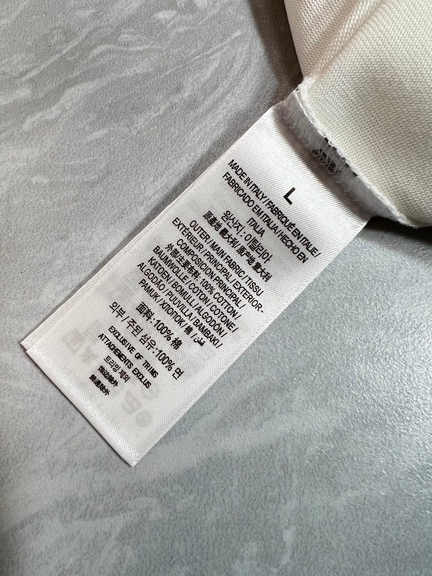 LOUIS VUITTON LV T-SHIRT IN WHITE PURE COTTON 238923