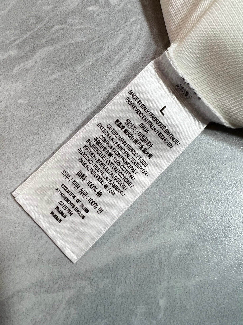 LOUIS VUITTON LV T-SHIRT IN WHITE PURE COTTON COLORFUL LOGO 238925