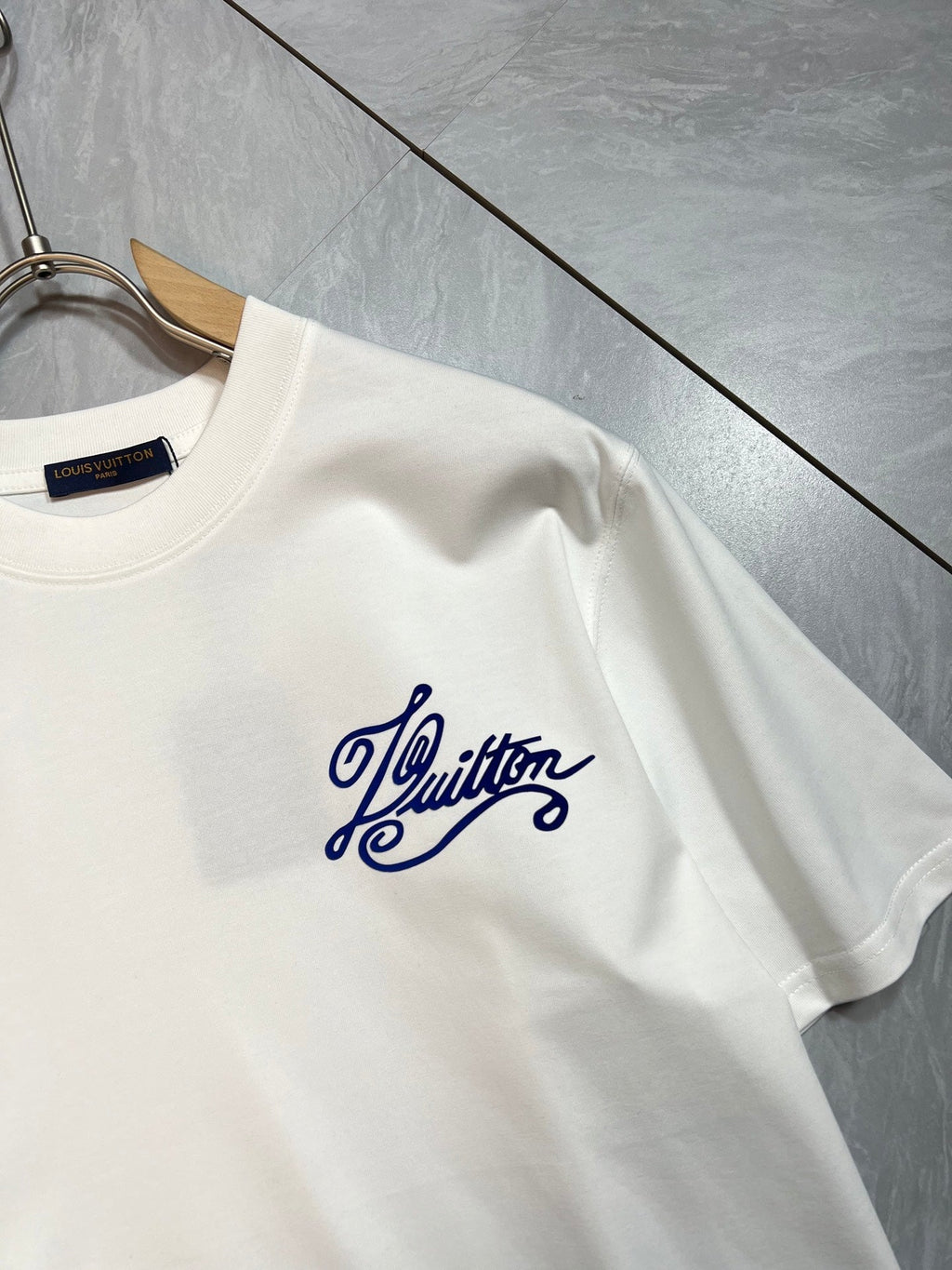 LOUIS VUITTON LV T-SHIRT IN WHITE PURE COTTON 238923