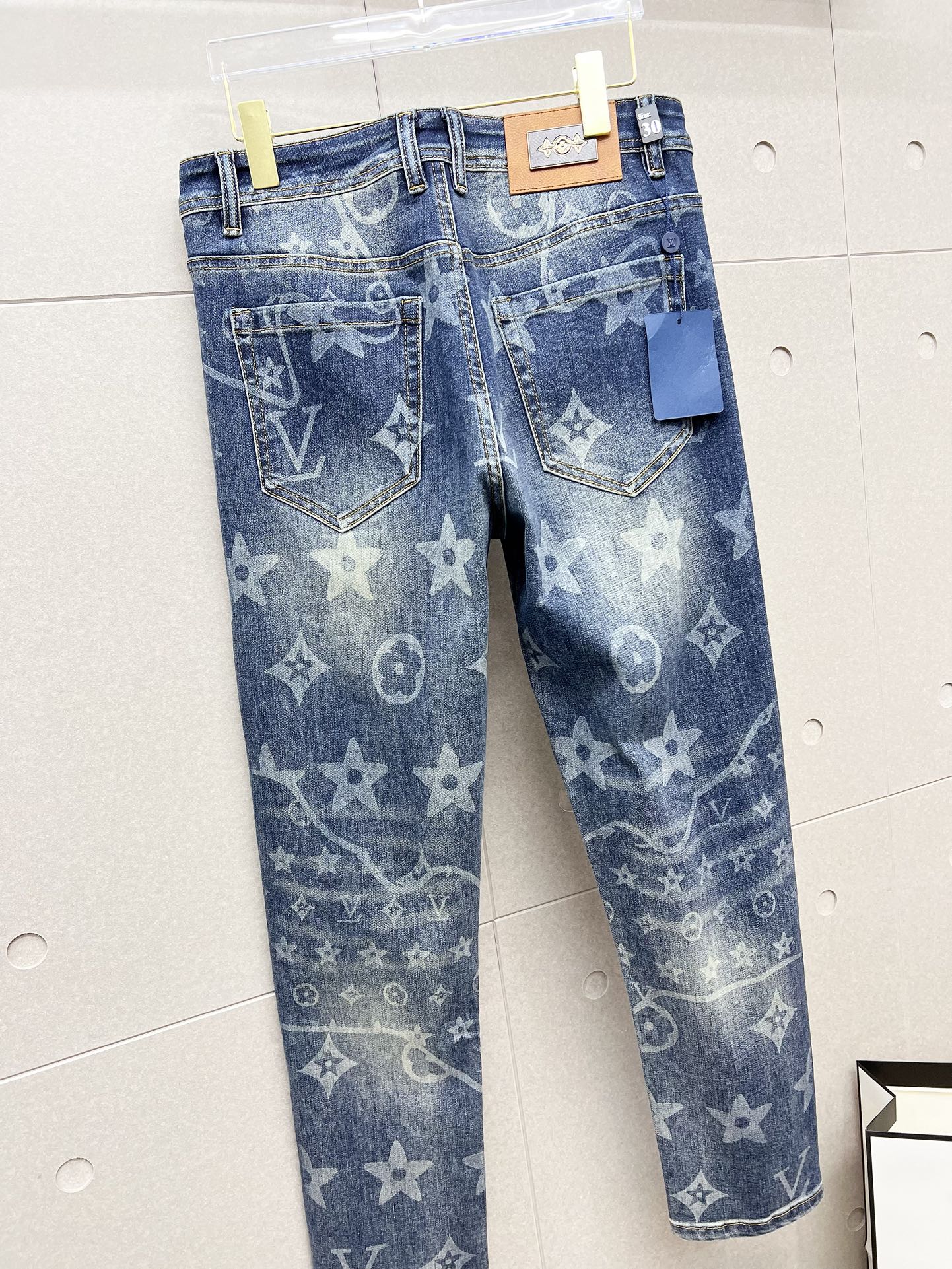 LOUIS VUITTON LV BLUE MONOGRAM DENIM JEAN 239499