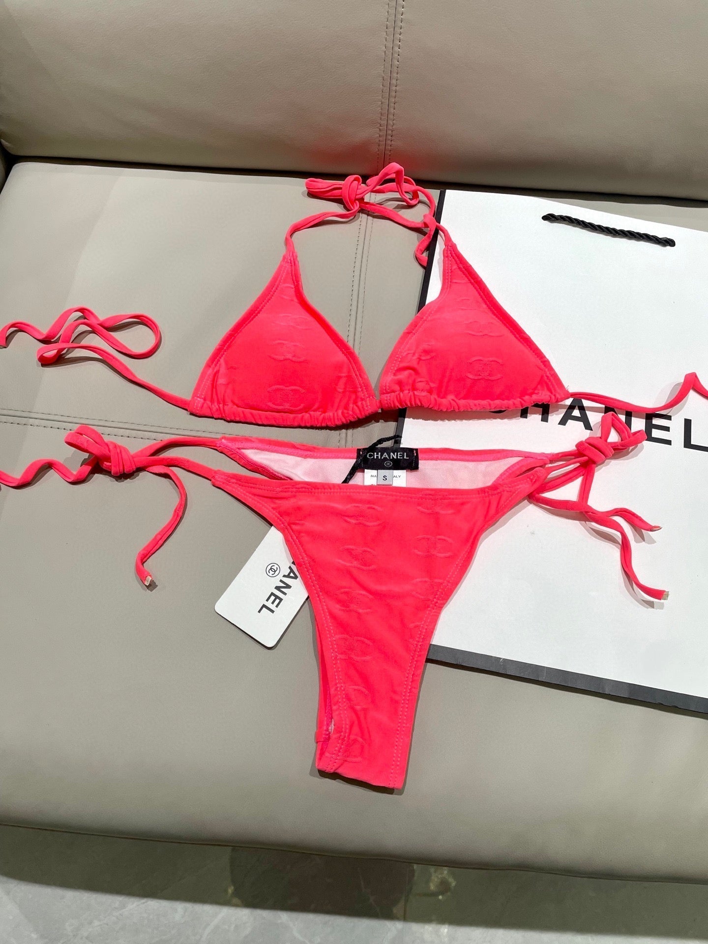 CHANEL BIKINI SWIMSUIT SET IN PINK 627833