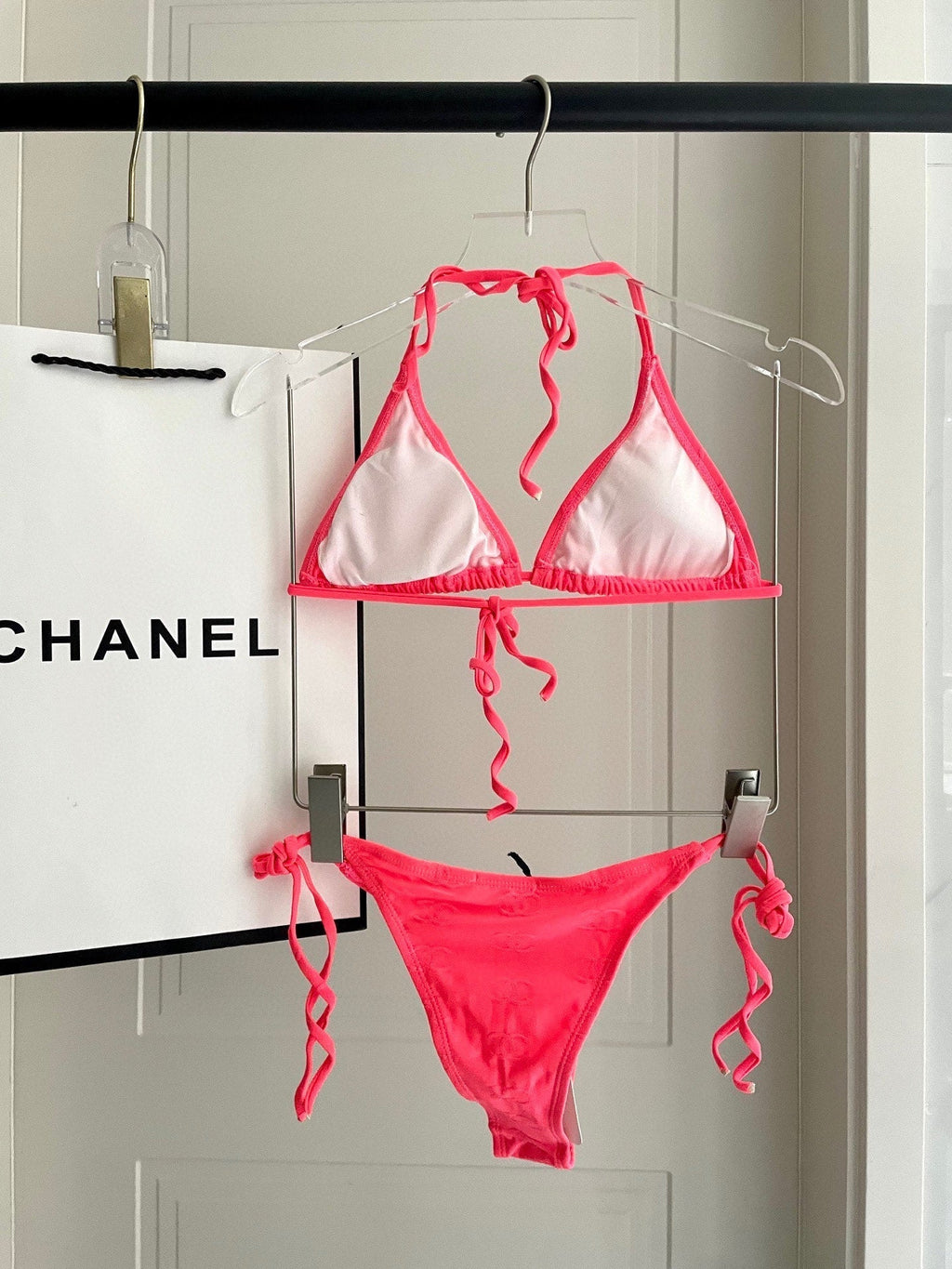 CHANEL BIKINI SWIMSUIT SET IN PINK 627833