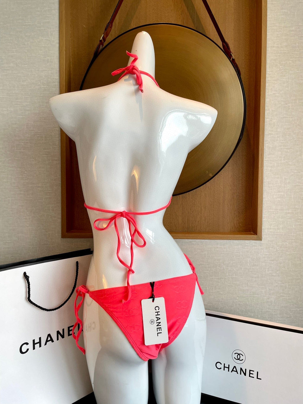 CHANEL BIKINI SWIMSUIT SET IN PINK 627833