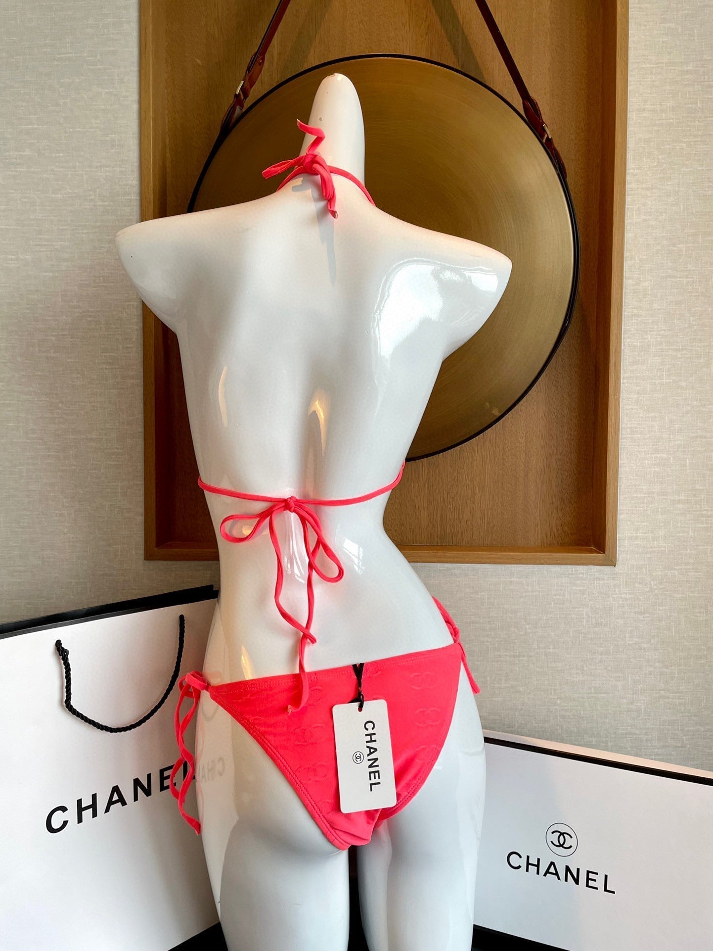 CHANEL BIKINI SWIMSUIT SET IN PINK 627833