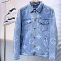 LOUIS VUITTON LV BASIC SHIRT JACKET IN LIGHT BLUE MONOGRAM DENIM 239129